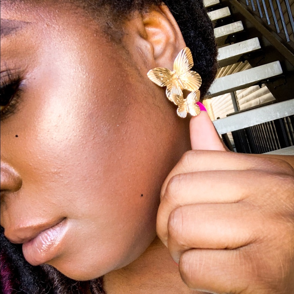 BUTTERFLY DROP EARRINGS
